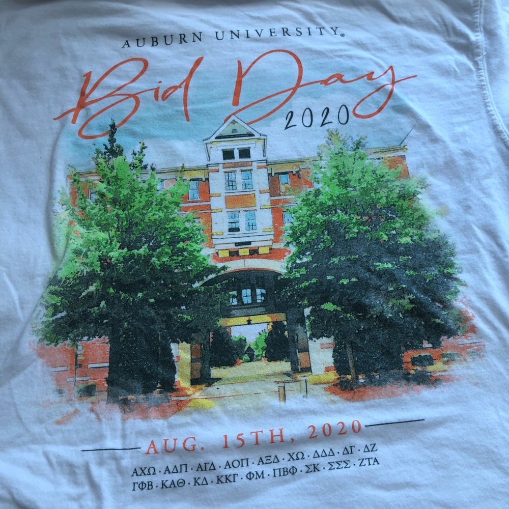 Auburn university bid day pocket tshirt